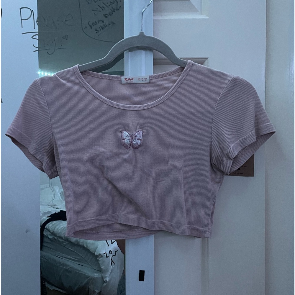 butterfly crop top